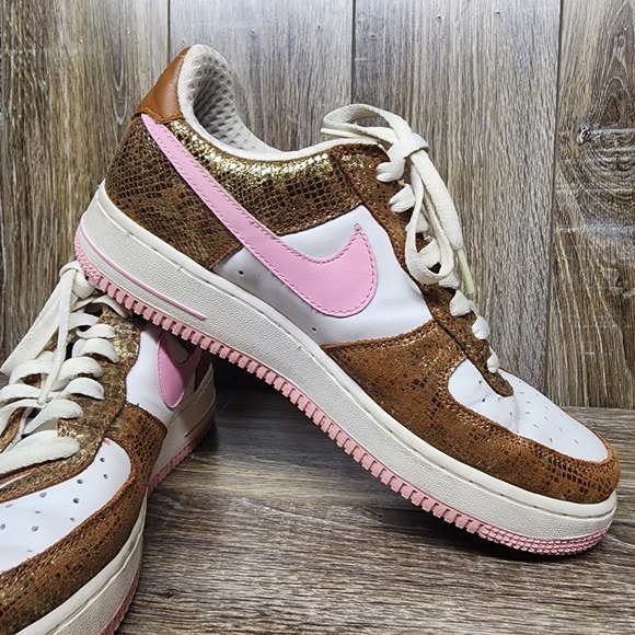 Women's Vintage 2006 Nike Air Force 1 Low Premium Snakeskin 309439-262 sz 10 - Picture 5 of 9